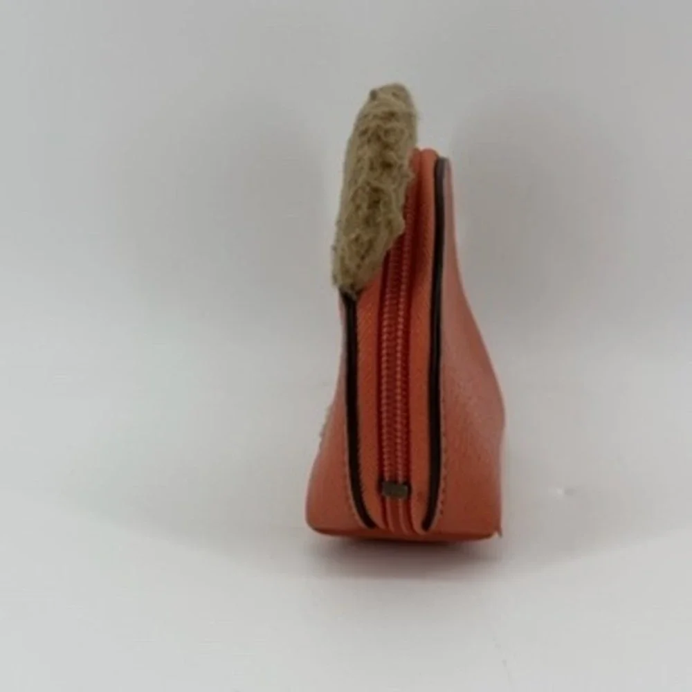 Orange Ewok‎ Inspired Coin Purse Pouch Faux Fur Ears Zipper